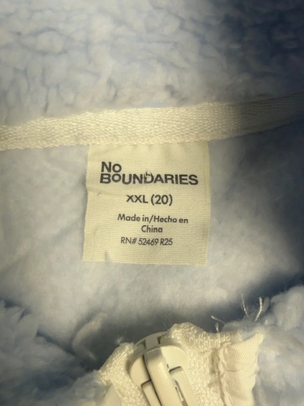 No Boundaries plush sherpa